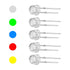 50Pcs F5 5Mm Straw Hat Led Kits, Led Kit Super Bright, White Green Straw Hat Led Kits, Super Bright Led Hat Lamp, Super