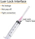 100 Pack 10ml/cc Luer Lock Plastic Syringe with 18Ga Needle, Lab Measuring Tools for Industrial Dispensing