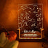 Personalized Star Map Night Light - Custom Table Lamp for Couples, Ideal Romantic Gift for Anniversaries, Engagements