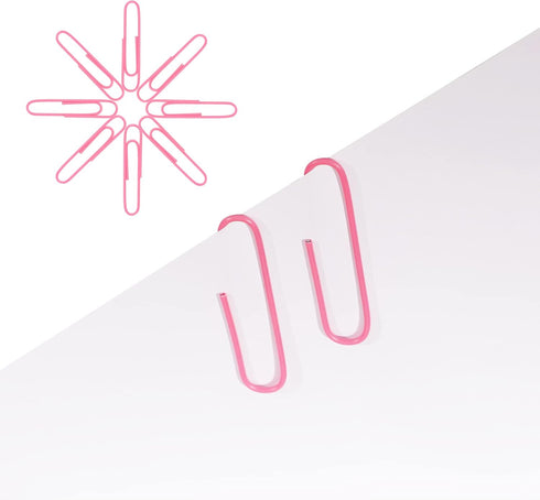 Pink Jumbo Paper Clips, 265 Pcs 2 Inch Large Paperclips for Paperwork, Ideal for Home, School, Office Use