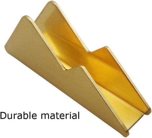 Enyuwlcm Metal Desk Card Holder Brass Business Card Display Stand for Women Men Gold 1 Pack