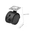 8pcs 1.5 Inch Gadpiparty Nylon Caster Wheels Brake Replacement Casters for Office Chairs Furniture Rolling and Cart
