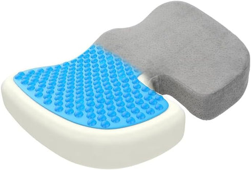 Tailbone HomeStock Memory Foam Seat Cushion - Black Orthopedic Support for Sciatica, Back & Pain Relief - Washable