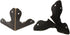 Aexit 45x33x33mm 4pcs Wooden Case Shelf Brackets & Supports Box Iron Corner Protectors Cover Guards Bronze Tone