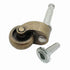 ISSTAR 1" Swivel Stem Ball Caster Wheel, Antique Brass, 353lbs, Pack of 4, Silent Castor for Furniture