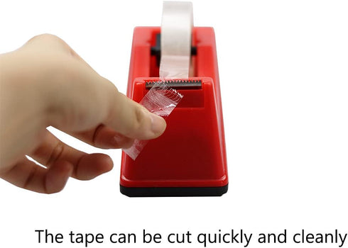 Classic Desktop Tape Dispenser, 1" Core, Non-Skid Base, with 1 Premium Roll Invisible Clear Tape for Office