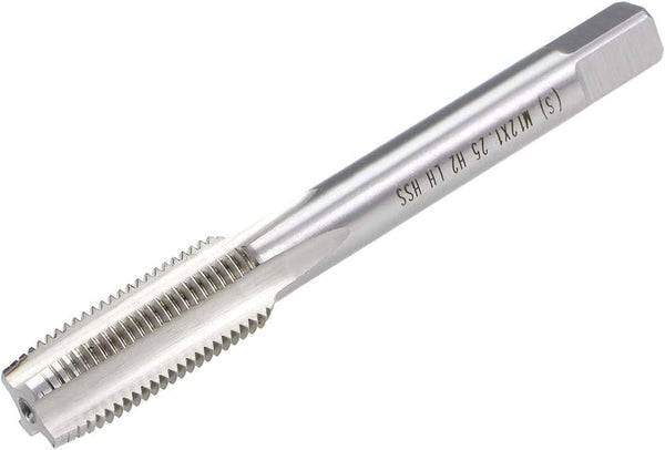 uxcell M12 Left Hand Metric Machine Tap, 1.25 Pitch, High Speed Steel Tapping Tool