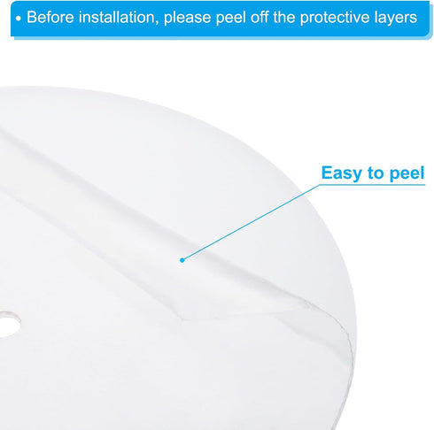 2Pcs 8.5" 3/8" 9-11" PATIKIL Lampshade Diffuser, Diameter with Center Hole Round Diffuser for Drum Lampshades Pendants