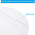 12" 3/8" 12.5-14" PATIKIL Lampshade Diffuser, Diameter with Center Hole Round Diffuser for Drum Lampshades Pendants