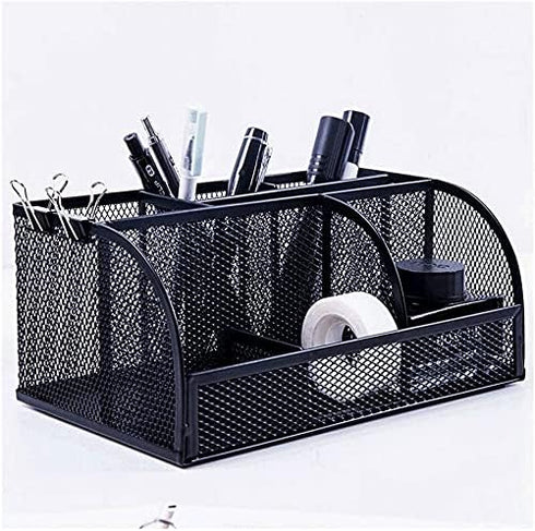 QDKVTNDJZ 7Storage Pen holder Multifunctional Holder, Grid Mesh Metal Pencil For Desk Office Organizer, Makeup Brush
