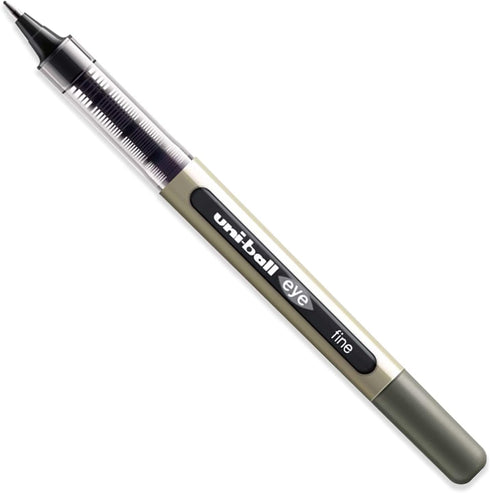 uni-ball Eye Fine Rollerball Pen, 0.7 mm Line, Black, Pack of 5