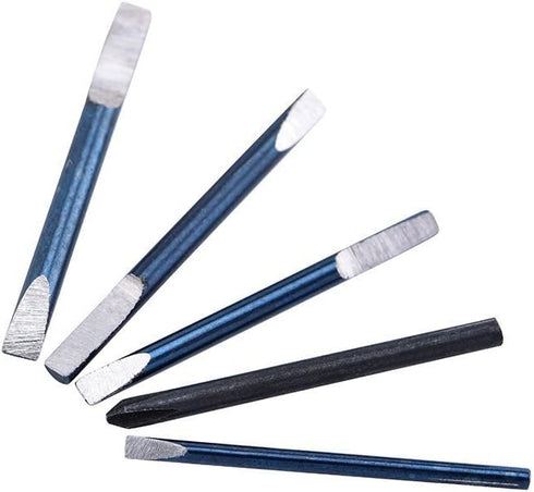 5 pc Precision Screwdriver Set for Eyeglasses, Jewelry, and Watch Repair Tools with 5 Extra Blades