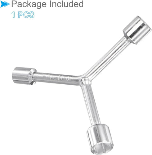 Y-Shaped 3 Way Socket Wrench, 10mm 12mm 14mm, 3-inch Length, CR-V Y-Type Hex Spanner Repair Tool
