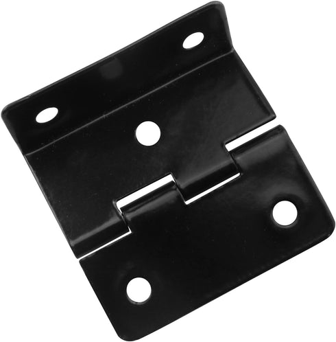 JCBIZ 4PCS Black Five-Hole Folding Hinge Shutter Hinge for Chest, Cabinet, Furniture
