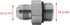 (2-PACK) 6400-08-10-O Hydraulic Hose Adapter Fitting 1/2" Male JIC 37° Flare (3/4"-16UNF) × 5/8" Male O-Ring Boss (7/8"-14UNF) SAE Straight Pipe Joints Tube Connector Carbon Steel by BEITERSTOE