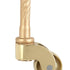 Set of 4 Solid Brass Stem Caster, Heavy Duty, Safe for All Floors, Polished Lacquered Finish