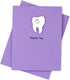 Embellish by Jackie Tooth Thank You Cards Pack of 10 Purple with smile Handmade Greeting