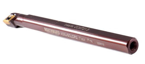 Accusize Industrial Tools Right-Hand Sclcr Coolant Through Indexable Boring Bar - 3/8'' by 4.33'' with CCMT Insert