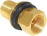 Hooshing 1/2“ Male x 1/2" Female Thread Brass Bulkhead Fitting Water Tank Connector for Pools, Tubs, Aquariums