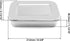 QWORK Stainless Steel Instrument Tray Organizer with Lid, 2 Pack, 8" Square Sterilization Box