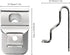 10PCS Replacement Belt Clip Hook Kit, Stainless Steel Drill Tool Clips with Screws for Dewalt 20V Power Tools