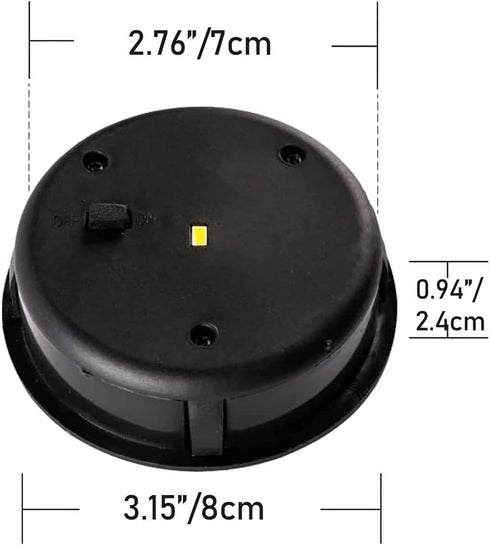 4 Pack Solar Lights Replacement Top Parts 7 Lumens Lantern Lids Light for Hanging Solar Lanterns Outdoor Decorations Garden Patio