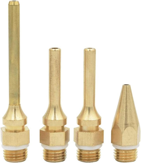 Eyech 4 Pack Interchangeable Hot Glue Gun Nozzles, Copper Assortment Set for Craft Repair Tool