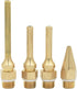 Eyech 4 Pack Interchangeable Hot Glue Gun Nozzles, Copper Assortment Set for Craft Repair Tool