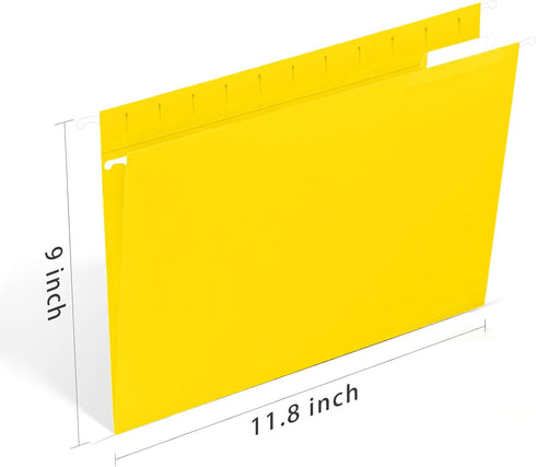 HERKKA Hanging File Folders, 30 Pack Letter Size Reinforced Hanging Folders for Bulky Files