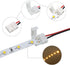 LightingWill 10pcs Pack Strip Wire Solderless Snap Down 2Pin Conductor LED Strip Connector for 8mm Wide 3528 2835 Single Color Flex LED Strips by LightingWill