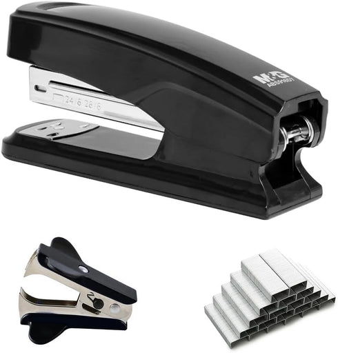 M&G Desktop Stapler, Basic Stapler with 25 Sheet Capacity, Portable with 1000 Staples and Remover for Office