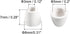 uxcell 200pcs Ceramic Electrical Insulator, 3mm Dia Tapered Porcelain Tube Ceramic Beads, High Temperature Max 1000C for Oven