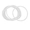 X AUTOHAUX Silicone O-Rings - VMQ Seal Gasket for Compressor Valves Pipe Repair, 50mm OD, 47mm ID, 1.5mm Width, White,