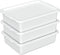 Loiycg 3 Pack Food Service Bus Tubs with Lids, 13 L Plastic Meat