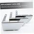 4pcs 5.5cm 1.2mm Homoyoyo Metal Furniture Support Feet Angled Sofa Legs Cabinet Table Replacement Chrome Plated Height