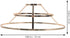 3-Tier 9.84In Lampshade Frame, Lamp Ring Support, Iron Metal Material, for DIY Pendant Light Chandelier Wall Sconce