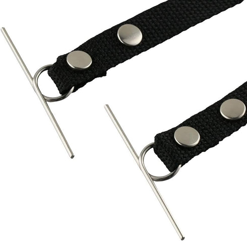 4pcs Black Tape Thong for Tool Belts, Polyester Electrical Tape Chain Strap for Electrical Contractor Tool Belt