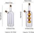 ARGENTFLUX 2 1 40+350ML Oil And Vinegar Dispenser, Oil and Vinegar Dispenser Glass, in Glass Oil and Vinegar Dispenser