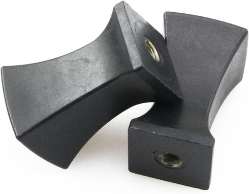 WELWIK 4PCS Black Plastic Pointed Cap Knob Lampshade Square Waist Ornament Lighting Accessories Suitable for Table