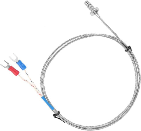 K Type Thermocouple M6 Screw Fine Thread Temperature Sensor Wire 0-400? 1M/2M/3M/4M/5M (3m)