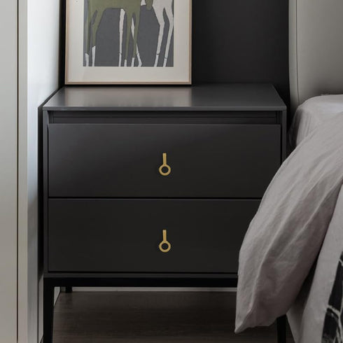 SANCHAKOU 2 Pack Cabinet Furniture Pulls Brass Wardrobe Handle Cabinet Wine Cabinet Bedside Table Shoe Cabinet Handle