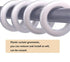 Ailejia 20 Pack Silver Curtain Grommets, 1.7 Inch Inner Diameter Silencer Sliding Grommet Kit for Sheers, Reusable