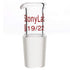 StonyLab Borosilicate Glass Pour Out Adapter, Liquid Pouring Adapter with 19/22 Ground Inner Joint for Laboratory Supply