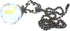 Pack 2 MY MIRONEY Crystal Prism Ball Ceiling Fan Pull Chains Vintage Extender Light Pull Chain Clear Crystal Pendant