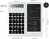 Desktop Calculator with Writing Screen, Large Display, and Quiet Design - Ideal for Students and Office Workers (White)
