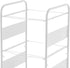 trggvvrt 3 Tiers Metal Rolling File Carts with Wheels, Rolling Hanging File Folder Cart, Metal Pull-Out File Rack