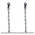 MELOTOUGH Tape Thong for Tool Belt - Electricians Tape Holder Chain with Keyring, Black Plating, 2 Pack