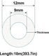 ECYC Ltd 32.8 9mm 12mm Feet Transparent Flexible Silicone Tubing, Soft Food Grade Silicone Tubes High Temperature Pure