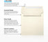 LUXPaper Square Invitation Envelopes | 6" x 6" | Natural Linen | Peel & Press | 80lb. Text | 50 Qty