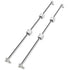 BestEquip Linear Rail Slide Set - 2PCs 20mm x 1000mm with 4Pcs Block Bearings and Shaft Support